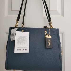 NWTs Beautiful Coach 1941 Denim Blue Rogue 25 - C1764 Colblk - 3 way Cbody/Shld